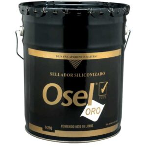 Sellador siliconizado base solvente Osel Oro 19 L
