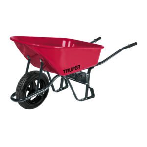 Carretilla 6 ft3 Imponchable, bastidor tubular, Truper