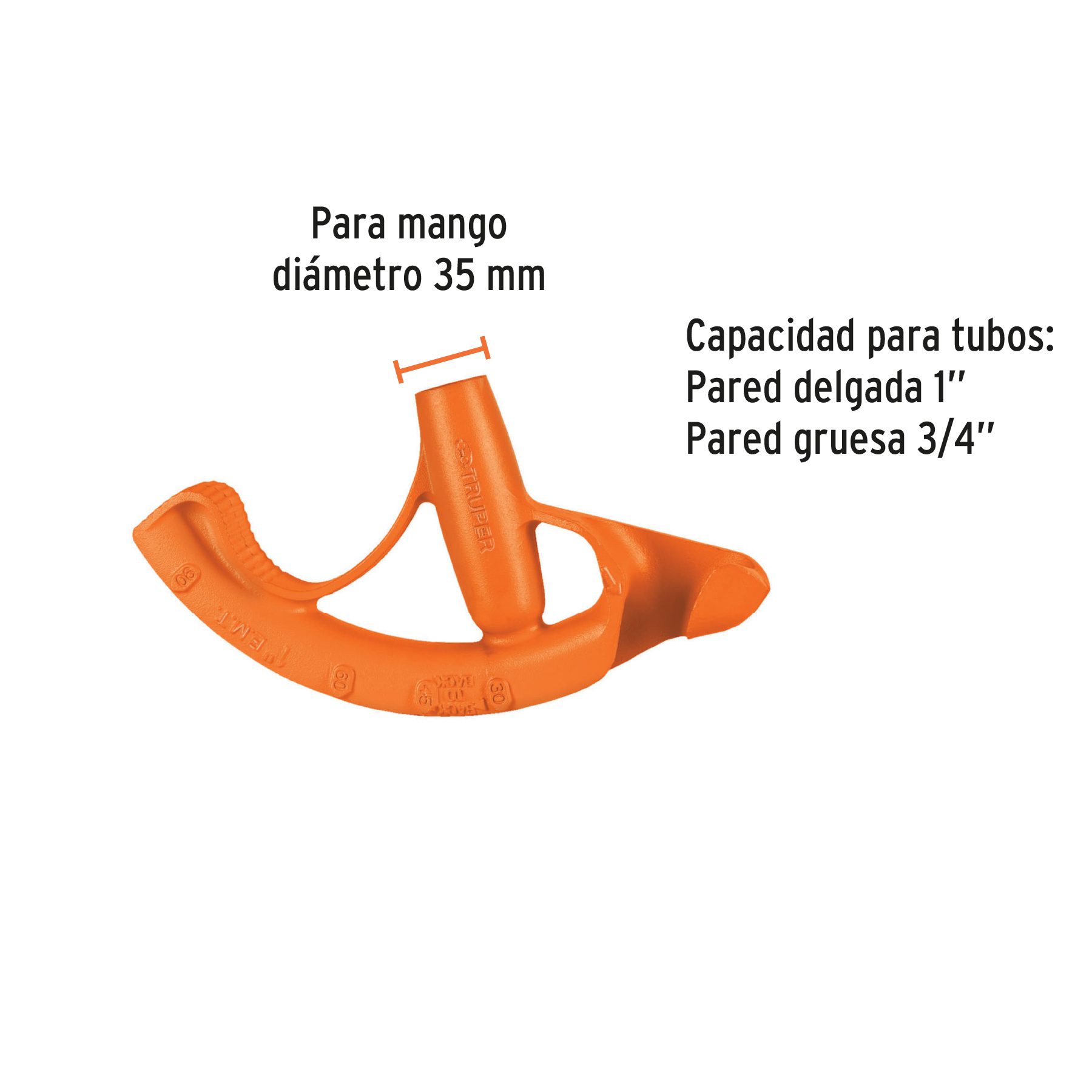 Doblador de tubo conduit 1", Truper - Imagen 2