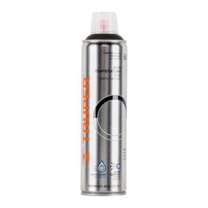 Pintura en aerosol alta temp. bote esbelto, negro, 400 ml
