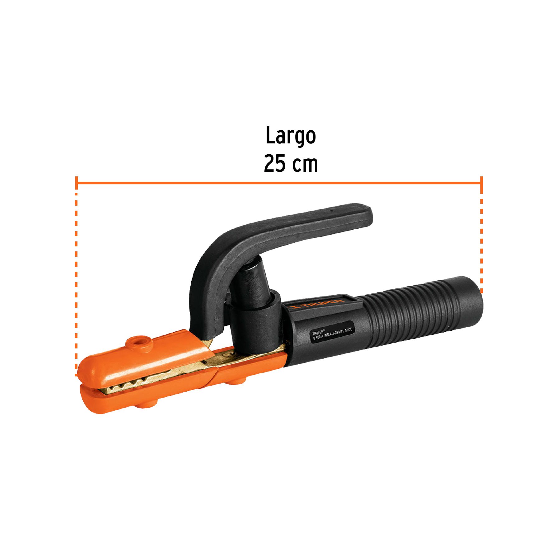 Pinza porta electrodo de 300 A, Truper - Imagen 3