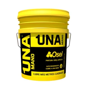 Pintura 100% acrílica UNA MANO Osel - Blanco 19L