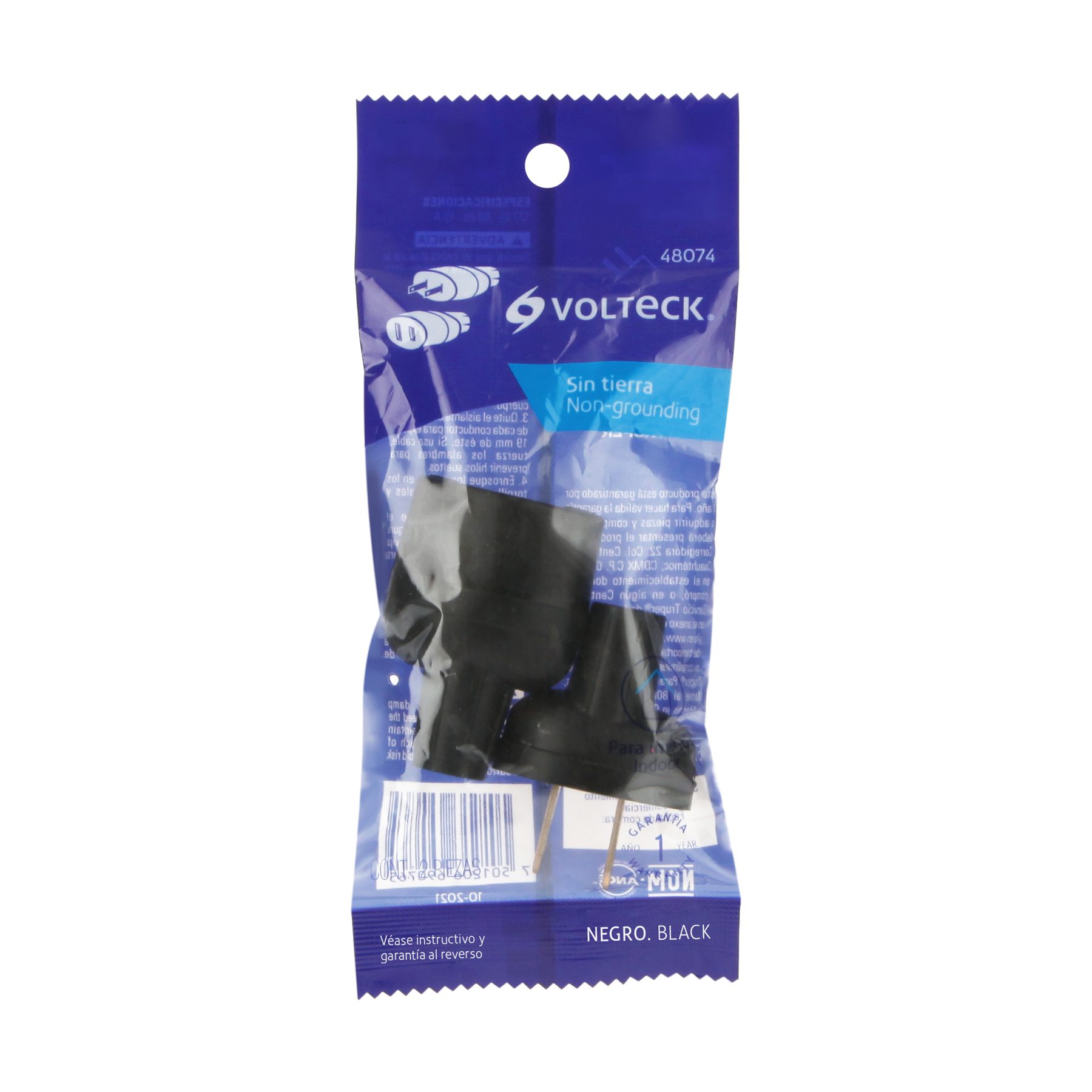 Clavija y contacto de PVC, bolsa con 2 piezas, Volteck - Imagen 3