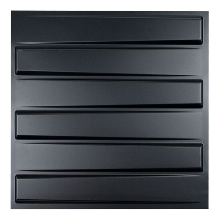 PANEL CORATIVO 3D SEATTLE NEGRO 10 PZ - Tekno - Imagen 2